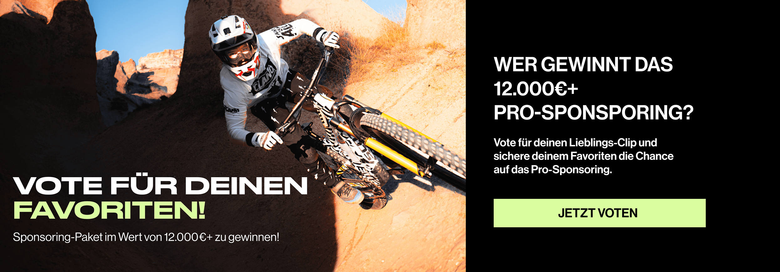 Vote für deinen Favoriten - Desktop Banner